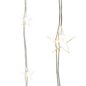 Luces Micro Led Estrellas 195 cm 40 Leds Blanco cálido