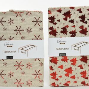 Camino de Mesa Surtido 150×32 cm Rojo