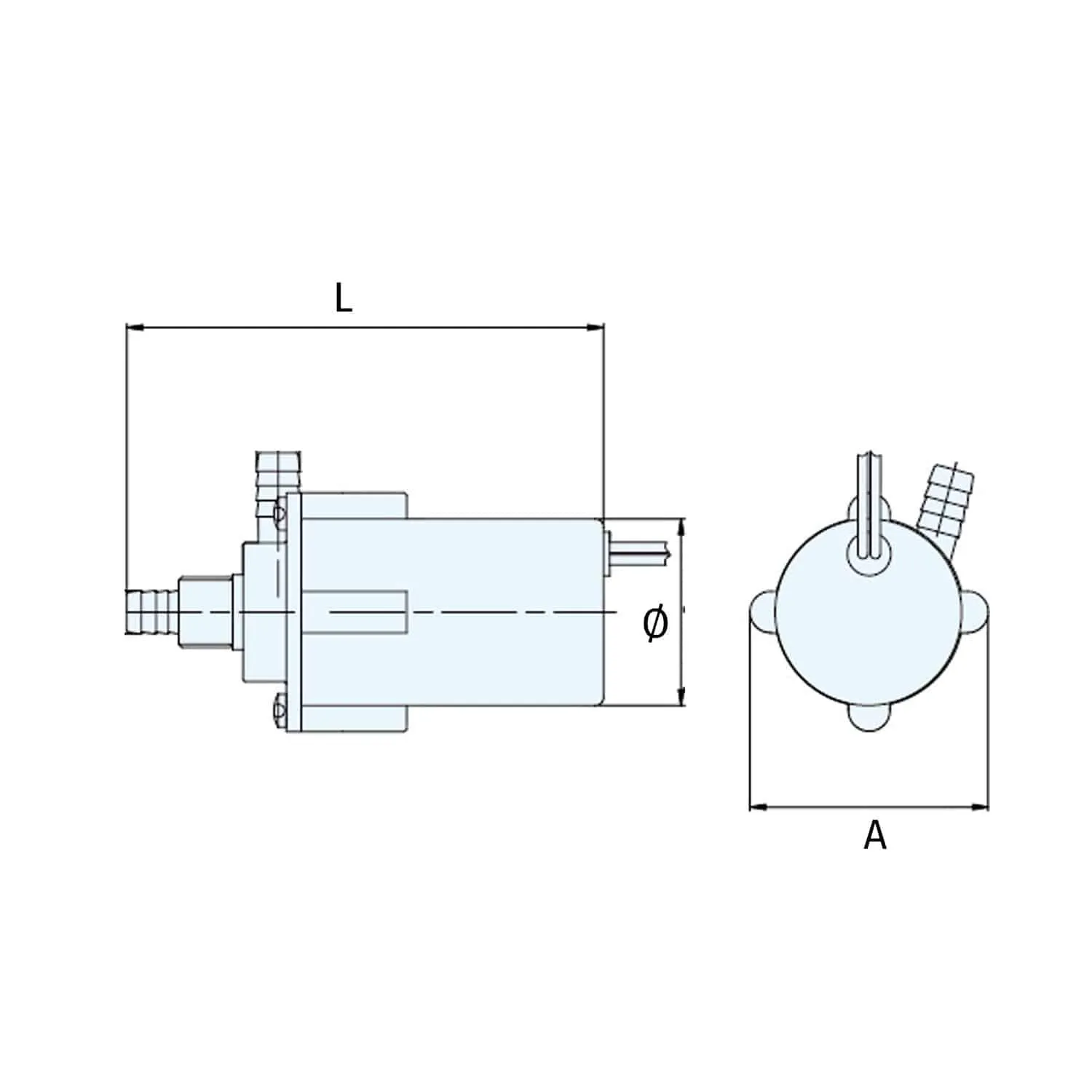 Bomba de achique eléctrica sumergible mini - Imagen 2