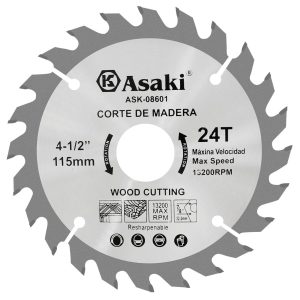 Disco sierra para madera 4.5 (115mm) 24 dientes