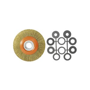 Escobilla de rueda 8″ dorado ondulado