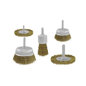 Juego de escobillas de ruedas para taladro 5 pzas