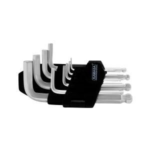 Juego de llaves Allen bola 9 pzas (s) (1.5-10mm) CR-V