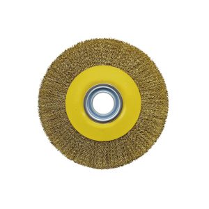 Escobilla de rueda 8″ dorado ondulado ***