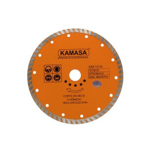 Disco diamantado turbo 7″ (180mm) húmedo/seco naranja*****