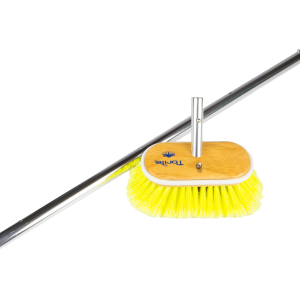 Cepillo blando T-Brite con palo telescópico