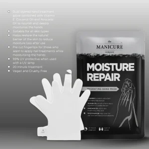 GUANTES CON TRATAMIENTO DE MANOS DE HIDRATACION INTENSIVA HAND MASK THE MANICURE COMPANY