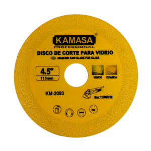 Disco diamantado para vidrio 4.5″ (115mm) KAMASA