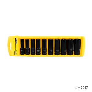 Juego de dados de impacto largo 1/2″Dr. 10PZS(10-24mm) CR-MO *****