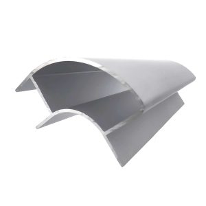 Perfil Aluminio Ángulo Abierto Con Borde 2m