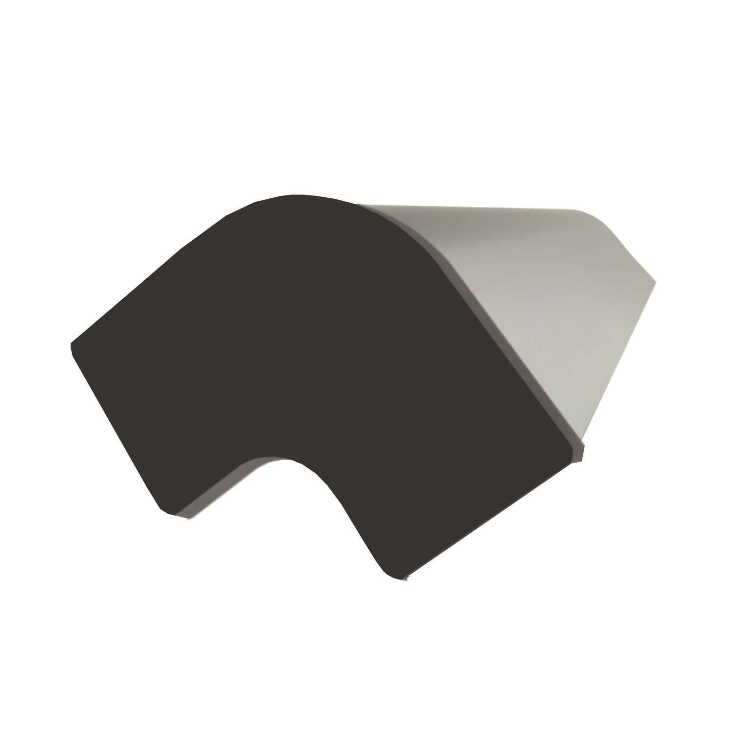 Tapa para Perfil Aluminio Ángulo Corto color Negro