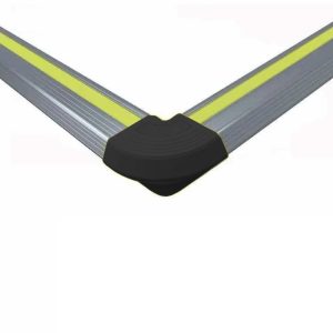 Unión Perfil Led Exterior Negro 90º