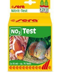 Test para determinar los valores de nitritos en el agua de acuario Sera Test de NO2 (15 ml.)