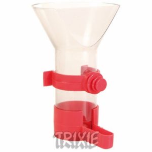 Comedero tubo de plástico para pájaros 100 ml