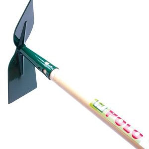 Lanza y Azuela de acero barnizado epoxi y caña cónica (8 x 25 x 120 cms.)