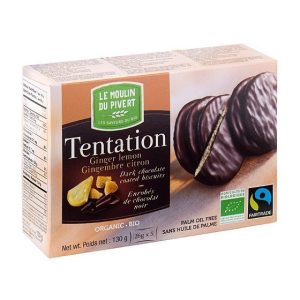 Galletas Tentation de Jengibre con Limón Bio Ecológicas (175 gr.)