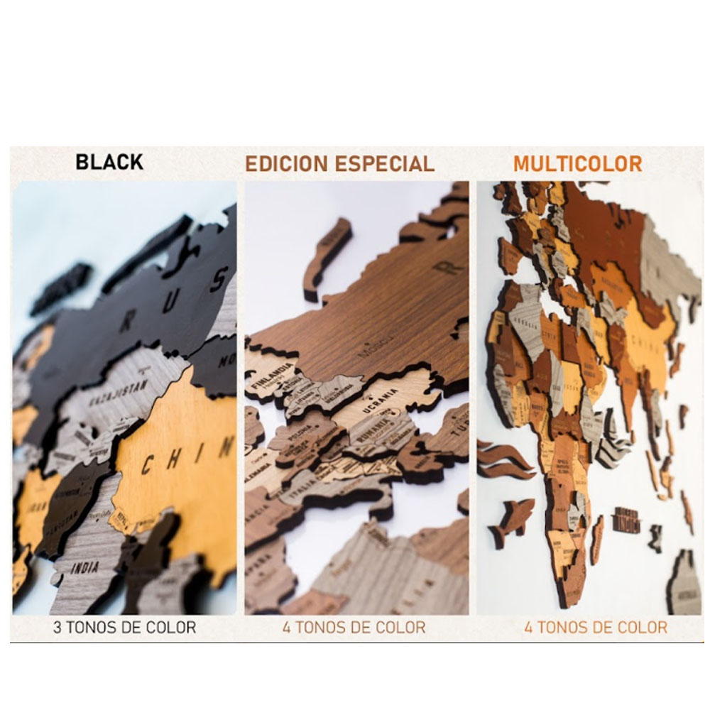 PUZZLE MAPA MUNDI – G – BLACK - Imagen 6