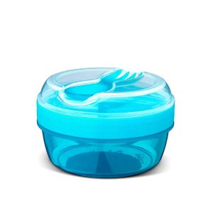 CAJA ALMUERZO CON TAPA REFRIGERANTE NÍCE CUP AZUL